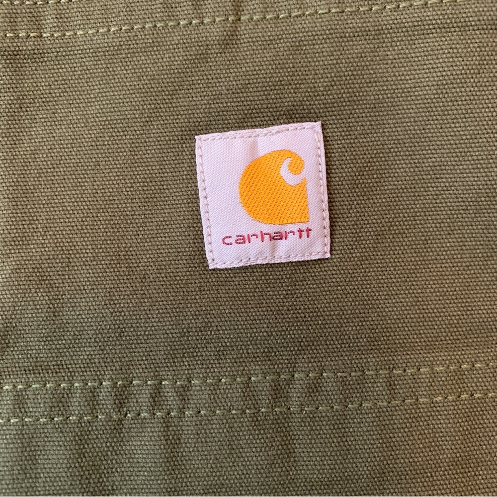 NWT Carhartt Rugged Flex Relaxed Fit Green Canvas Work Short - Picture 6 of 9